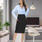 Women'S Office Work Pencil Skirt Stretch High Waist below Knee Bodycon for Business Casual