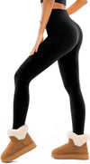 Fleece Lined Leggings Women, Soft Elastic High Waisted Warm Thermal Winter Thick Yoga Pants