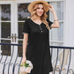 Sleep Shirts for Women Nightgown Short Sleeve Night Shirts V Neck Casual Print Sleepwear Dress S-2XL