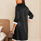 Satin Nightgowns for Women Button down Sleepshirt 3/4 Sleeve Nightshirts Boyfriend Sleepwear