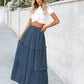 Women'S Long Summer Skirt 2025 Elegant High Waist Cocktail Party Wedding Guest Dress Flared A-Line Midi Skirts
