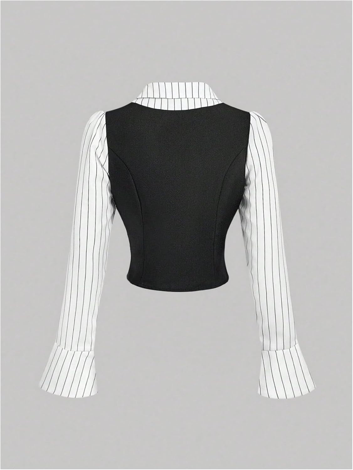 Women'S Striped Button down Shirts Long Sleeve Collar V Neck Work Business Casual Blouse Tops