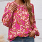 Women'S Floral Button down Blouse 2025 Fall Fashion Dressy Casual Long Sleeve Oversized Shirts Top Boho Clothes