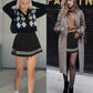 Womens Pleated Skirt School Uniform Skirt Mini Skirt Pleated Cheer Skirt