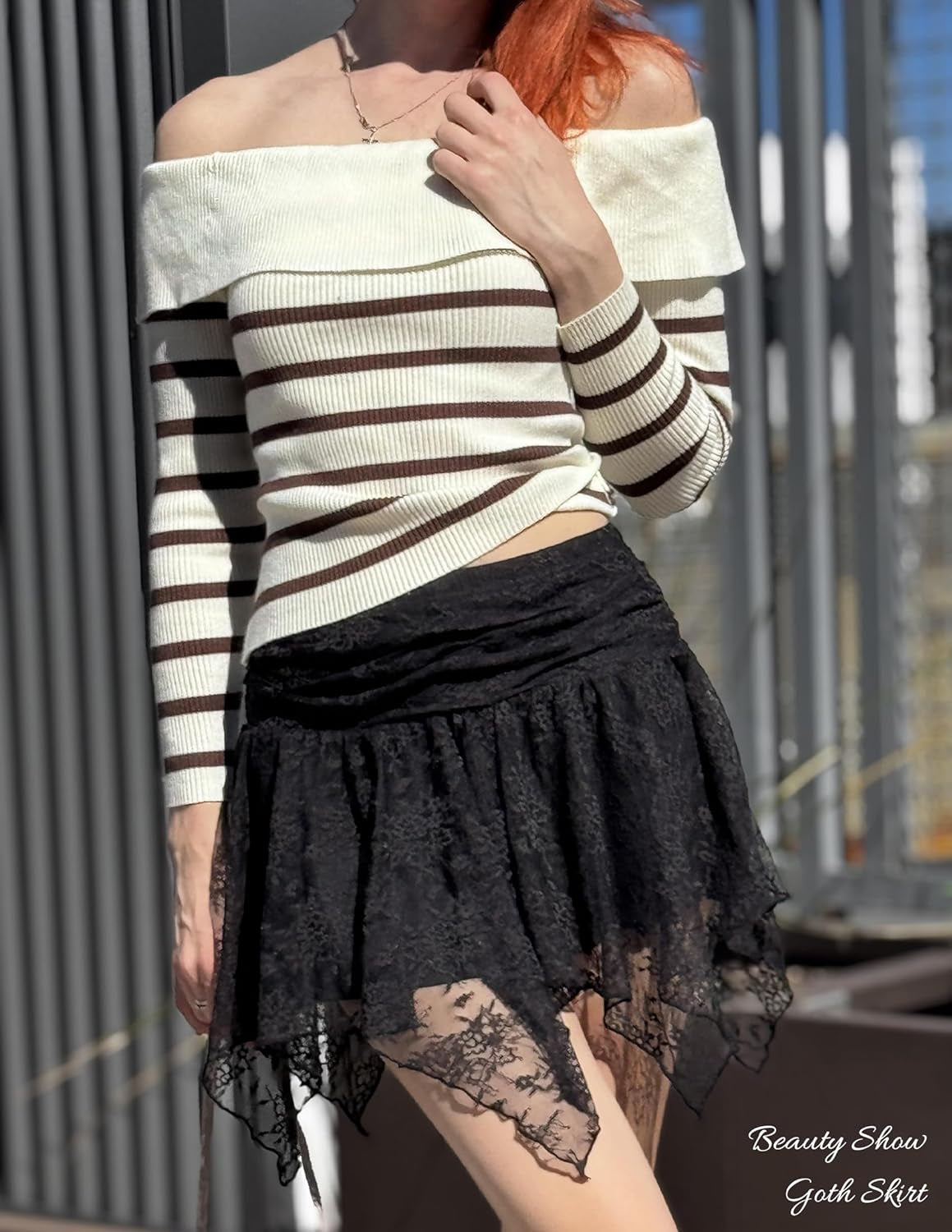 Lace Mini Skirts for Women Flowy Skirt Y2K Layered Asymmetrical Short Skirt