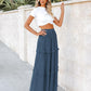 Women'S Long Summer Skirt 2025 Elegant High Waist Cocktail Party Wedding Guest Dress Flared A-Line Midi Skirts
