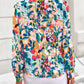 Women'S Floral Blouses Dressy Casual V Neck Button down Shirts Lantern Long Sleeve Boho Chiffon Fall Tops 2025