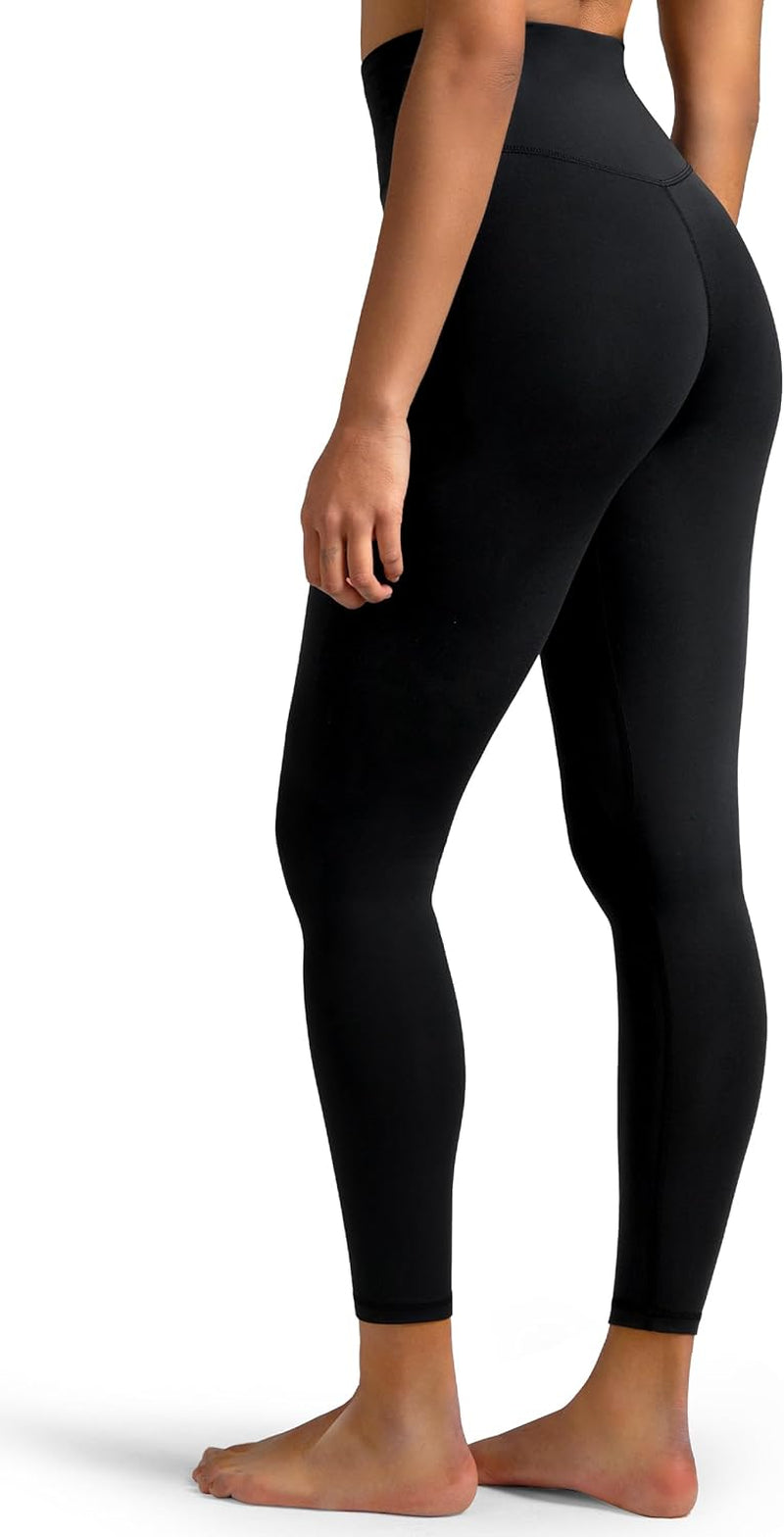 Women'S High Waisted Tummy Control Workout Leggings 7/8 Length Ultra Soft Yoga Pants 25"