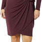 Women'S Long Sleeve Classic Wrap Dress (Available in plus Size)