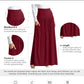Maxi Skirts for Women Ankle Length Skirt Casual Long Skirt High Waisted Maxi Skirt Reg and plus Size Skirt Long Skirt