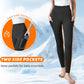 Fleece Lined Leggings for Women - High Waisted Workout Leggings for Women Running Exercise