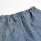 Women'S Casual Elastic Waist Frayed Hem A-Line Distressed Hippie Long Maxi Denim Skirt