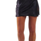 Women'S Elegant Jacquard Side Split Slit Zipper High Waist Mini Short Skirt
