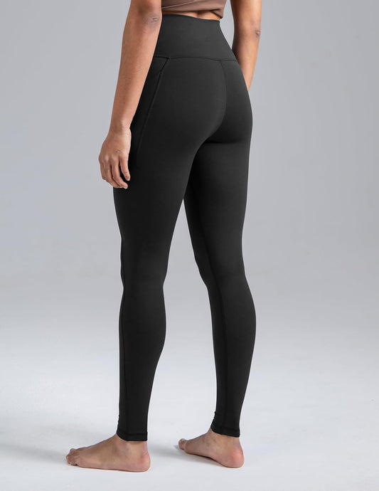 Dreamlux No Front Seam Leggings with Pockets for Women, High-Waisted Soft Yoga Pants