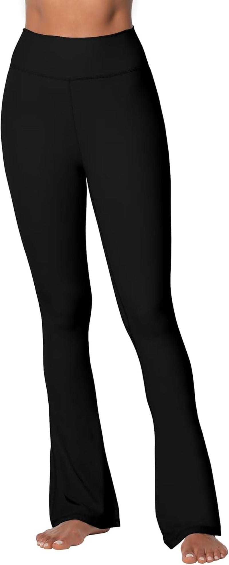 High Waist Mini Flared Leggings for Women, Tummy Control Casual Flare Yoga Pants for Yoga Workout Gym