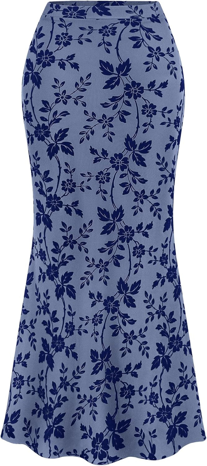 Womens Floral Mesh Maxi Skirt Elastic High Waisted Boho Elegant Mermaid 2025 Summer Fall Long Skirts for Women