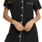 Nightgown for Women Button down Sleepshirt Short/Long Sleeve Nightdress Soft Modal Sleepwear S-XXL