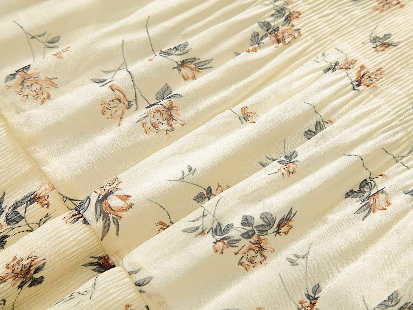 Women'S Chiffon Elastic High Waist Pleated A-Line Flared Maxi Skirts