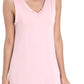 Womens Bamboo-Derived Viscose Nightgowns Soft Sleeveless V Neck Nightdress Lightweight Sleep Shirt S-4XP