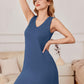 3 Pack Nightgowns of Women Tank Sleep Shirts Sleeveless Nightshirt for Sleeping Sleepwear V Neck Dress S-2XL