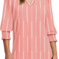 Blouses for Women Dressy Casual 3/4 Length Sleeve Womens Tops V Neck T Shirts with Smocked Cuffs