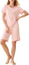 Women'S Viscose Bermuda Shorts Pajama Set