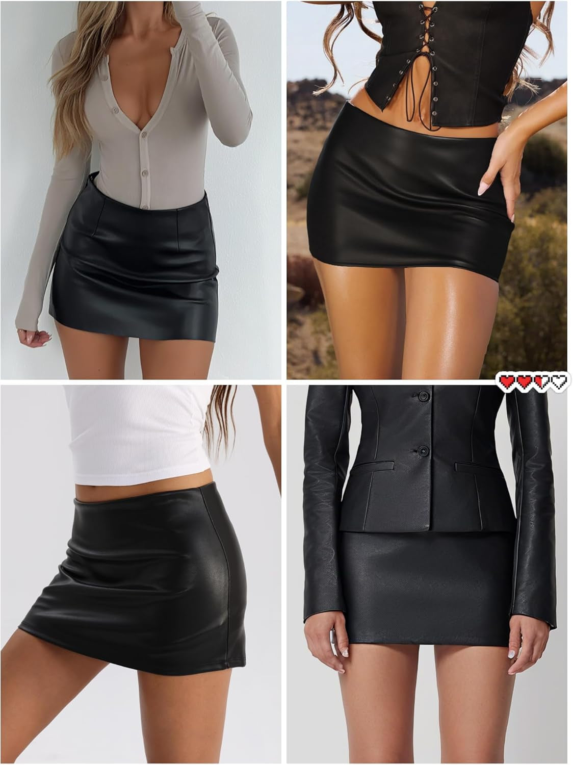 Stretchy Mini Skorts Low Waist Skirt with Shorts Side Slit 2025 Sports Daily Going Out Outfits
