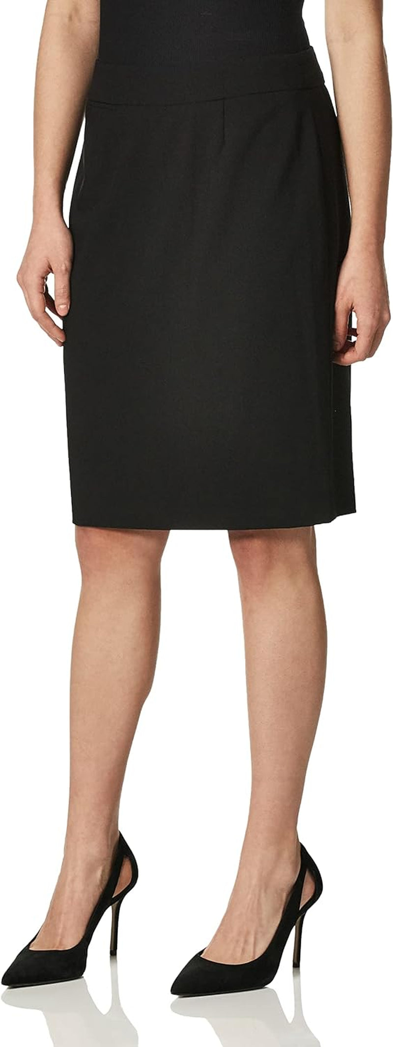Womens Classic Fit Straight Lux Suit Skirt (Regular and plus Size)