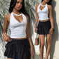 Women'S Mini Skirt High Waisted Layered Ruffle Skirts Tiered Short Skirt Lingerie Y2K