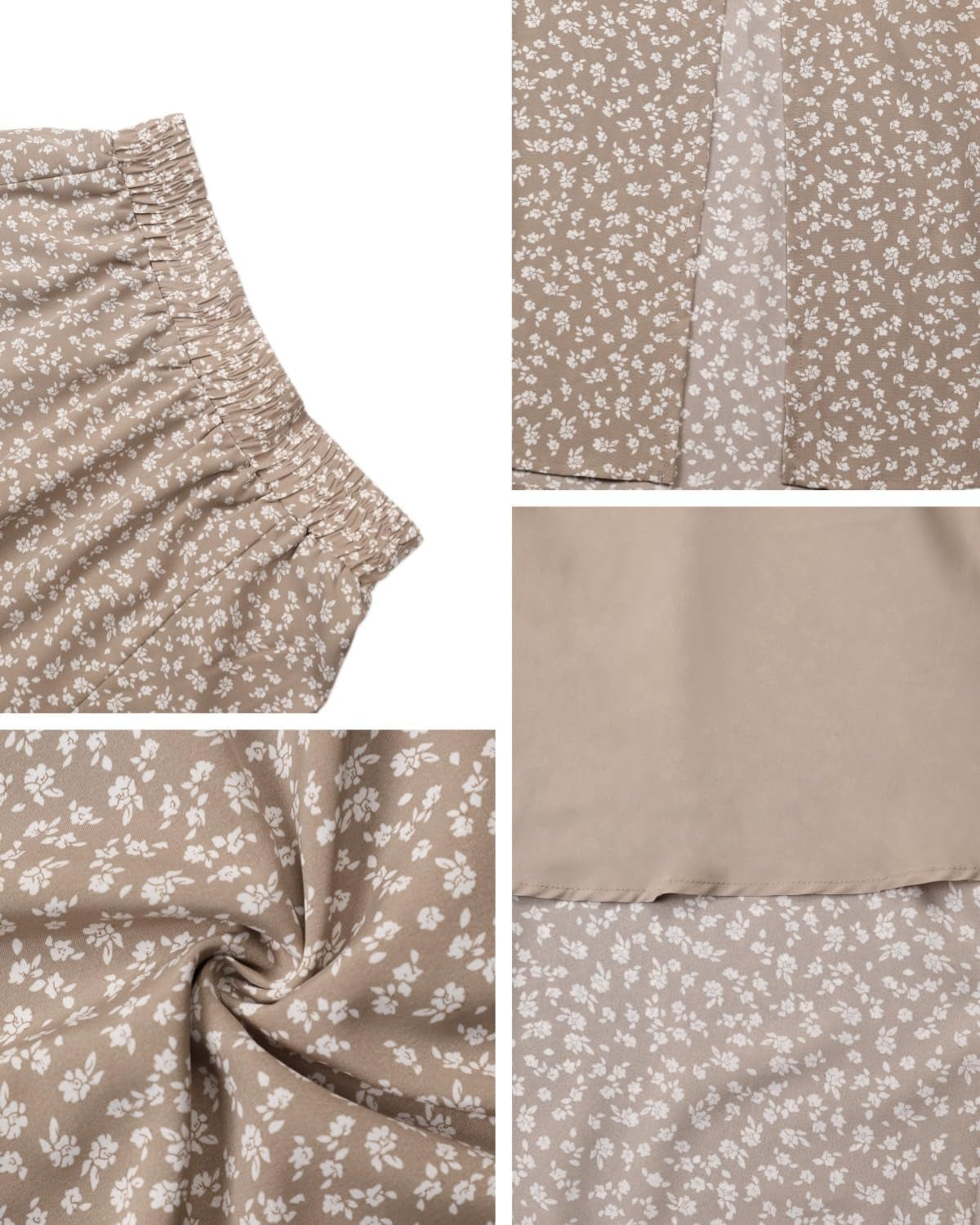 Women Boho Floral Slit Maxi Skirt Split Thigh High Waisted Long Sexy Skirt