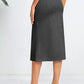 Women'S Stretch Office Fishtail Pencil Skirt High Waist Bodycon Midi Skirt with Slit