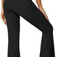 Women'S Flare Leggings with Pockets-Crossover High Waisted Bootcut Yoga Pants-Tummy Control Bell Bottom Leggings