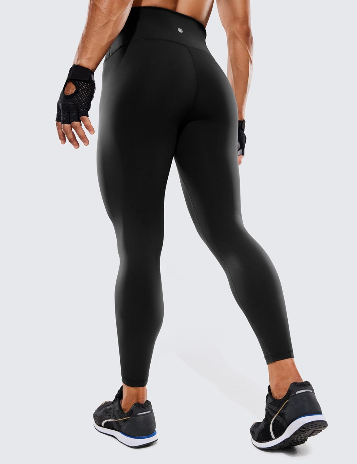 Womens Brushed Naked Feeling Workout Leggings 25" - High Waisted Gym Compression Tummy Control Yoga Pants