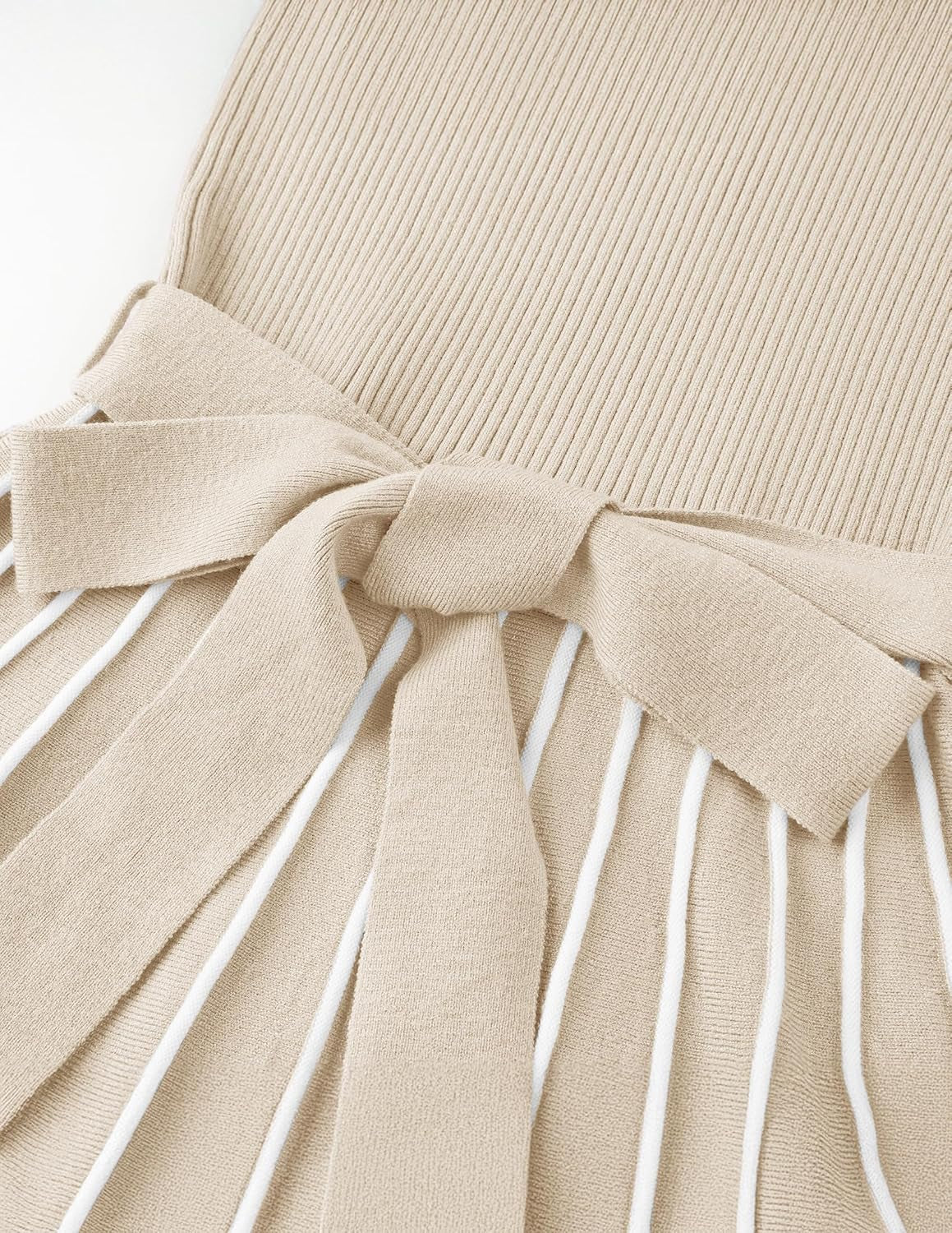 Womens 2025 Fall Turtleneck Long Sleeve Sweater Dress Tie Waist Casual Loose Ribbed Knit a Line Midi Dresses