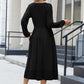 Long Sleeve Dresses for Women 2025 Fall Winter Casual Flowy A-Line Boho Midi Party Long Dress with Pockets