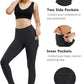 2 Pack High Waist Yoga Pants with Pockets, Tummy Control Workout Running Yoga Leggings for Women