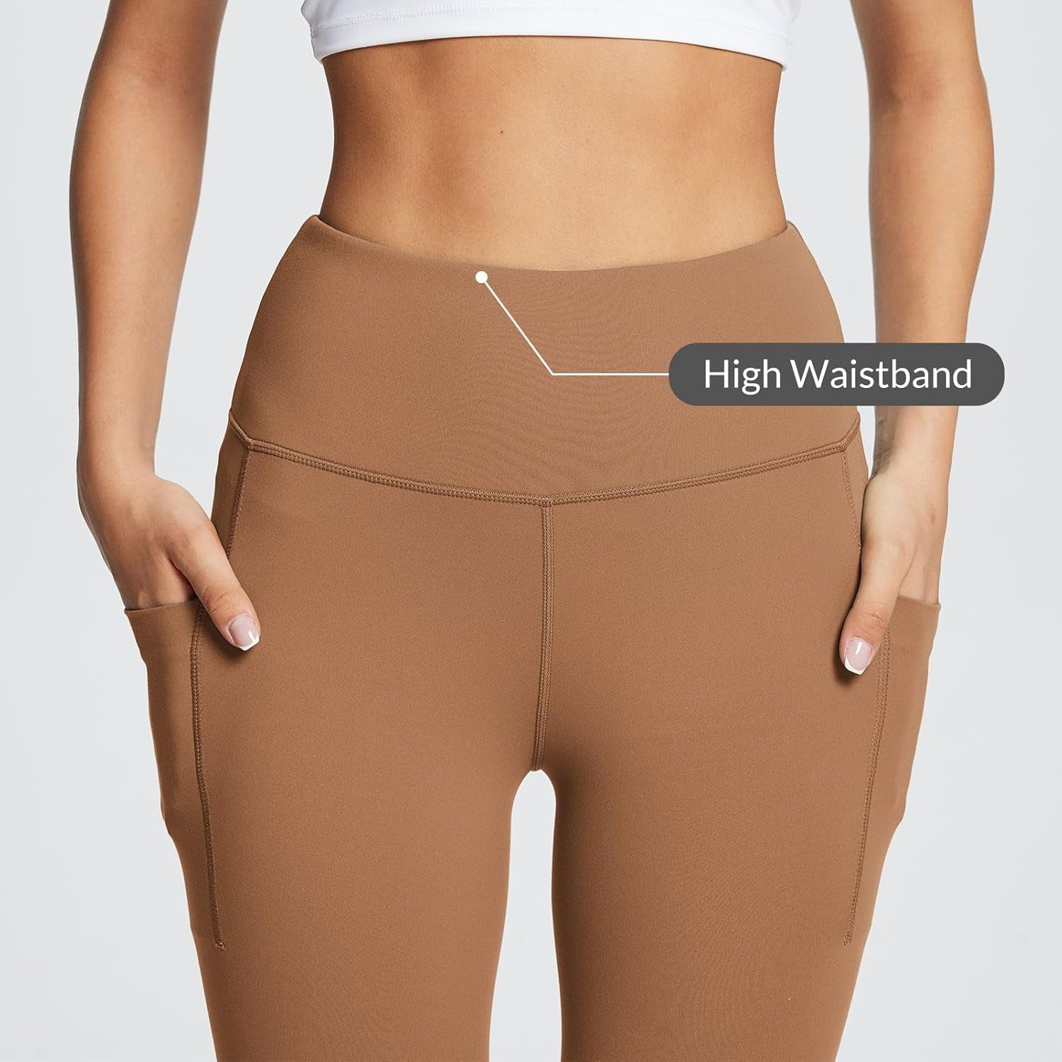 Women'S Leggings with Pockets Black Tummy Control Workout High Waisted Athletic 7/8 Ultra Soft Gym Yoga Ankle Pants