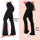 High Waist Mini Flared Leggings for Women, Tummy Control Casual Flare Yoga Pants for Yoga Workout Gym