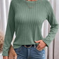 Womens Tops Long Sleeve Lightweight Shirts 2025 Fall Fashion Clothing Trendy Tops Crewneck Knit Basic Tee