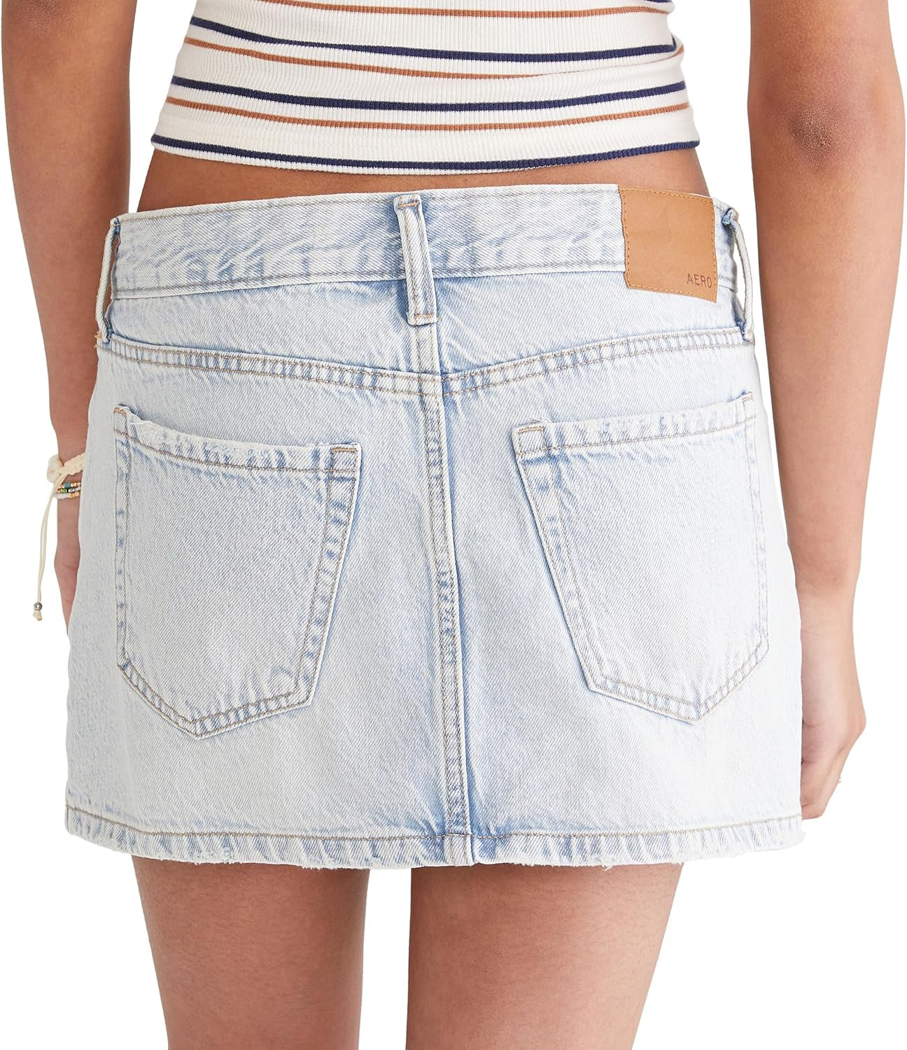 Women'S Low-Rise Denim Mini Skir
