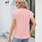 Womens Dressy Casual Shirts Short Sleeve V Neck Work Blouse Business Casual Summer Tops 2025