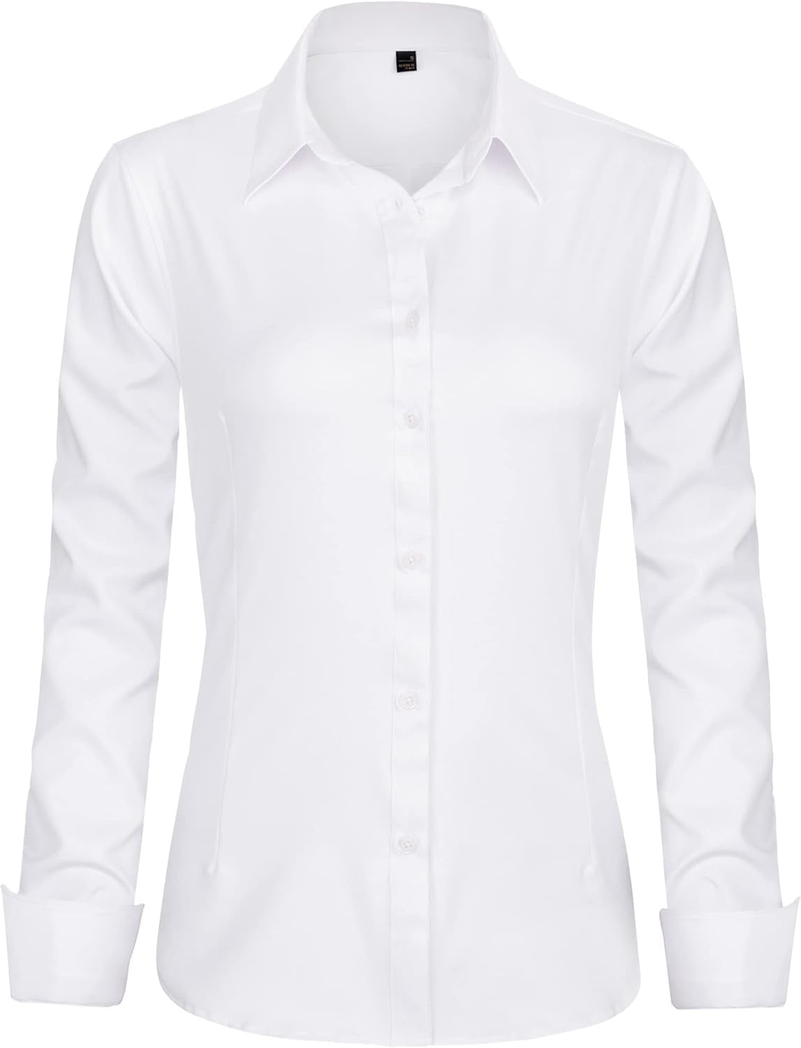Womens Dress Shirts Long Sleeve Button down Shirt Wrinkle-Free Business Casual Blouse Office Work Tops
