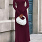 Women Sweater Dress Fall Fashion 2025 Long Sleeve V Neck Ribbed Knit Pleated a Line Elegant Maxi Winter Dresses