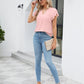 Womens Dressy Casual Shirts Short Sleeve V Neck Work Blouse Business Casual Summer Tops 2025