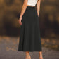Long Skirts for Women Flowy Elastic High Waist Midi A-Line Skirt for 2025 Casual Boho Trendy