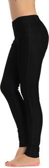 Women'S Jean Look Jeggings Tights Slimming Many Colors Spandex Leggings Pants Capri S-XXXL
