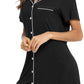 Nightgown for Women Button down Sleepshirt Short/Long Sleeve Nightdress Soft Modal Sleepwear S-XXL