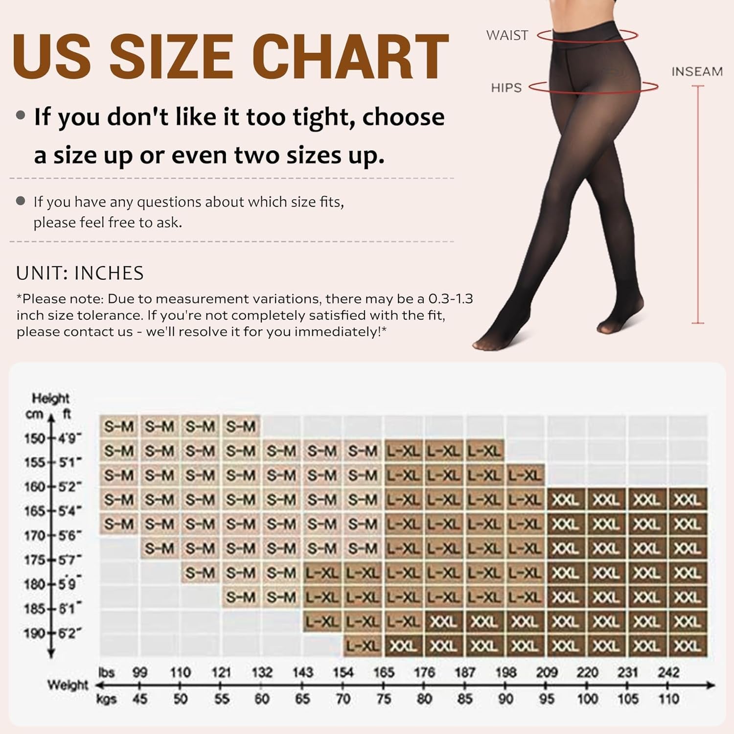 Fleece Lined Tights Sheer Women - Fake Translucent Warm Pantyhose Leggings Sheer Thick Tights for Winter