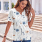 Womens Summer Tops Casual Short Sleeve V Neck Shirts Business Dressy Work Blouses