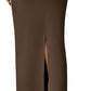 Women'S 2025 Fall Maxi Pencil Skirt High Waisted Slit Work Office Trendy Long Skirts Business Casual Outfits